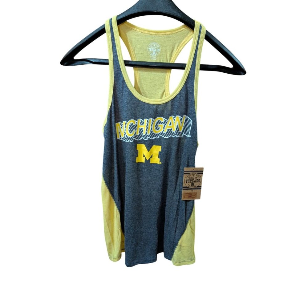 University of Michigan Tank Top Women's Racer Back Semi-sheer Size Small S NWT